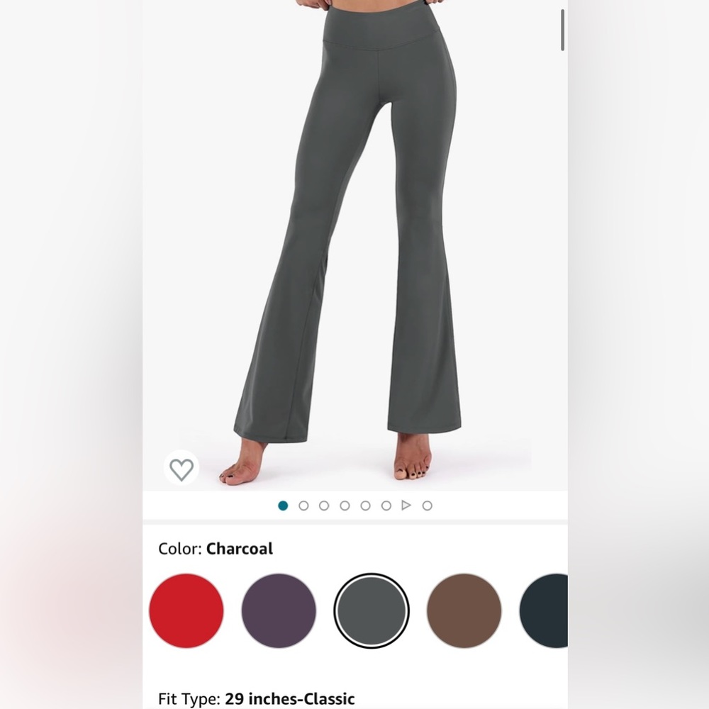 Dark grey flare yoga pants